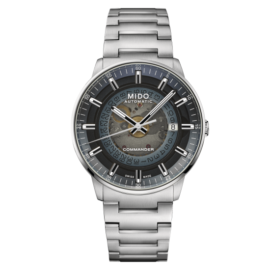 40 mm Date Automatic All Stainless Steel Mido MIDO Commander II M016430A Day 
