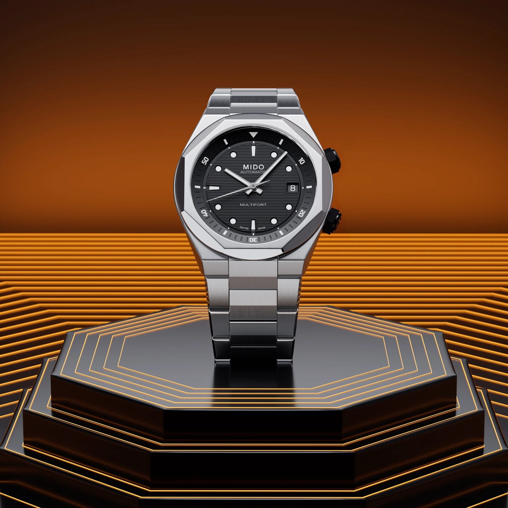 MIDO Multifort 8 Two Crowns | M0475071105100 | MIDO® Watches