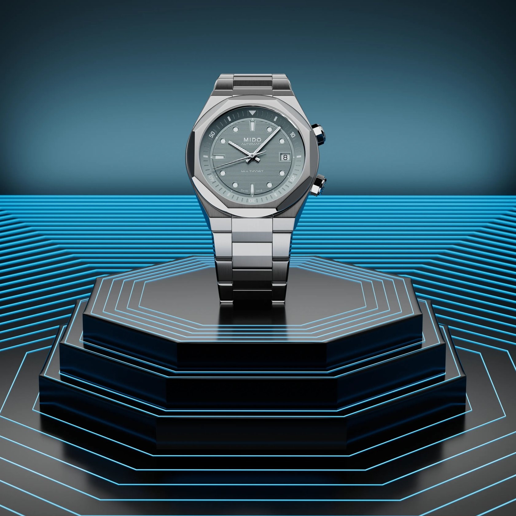 マリ～ MIDO Multifort 8 Two Crowns | M0475071108100 | MIDO® Watches