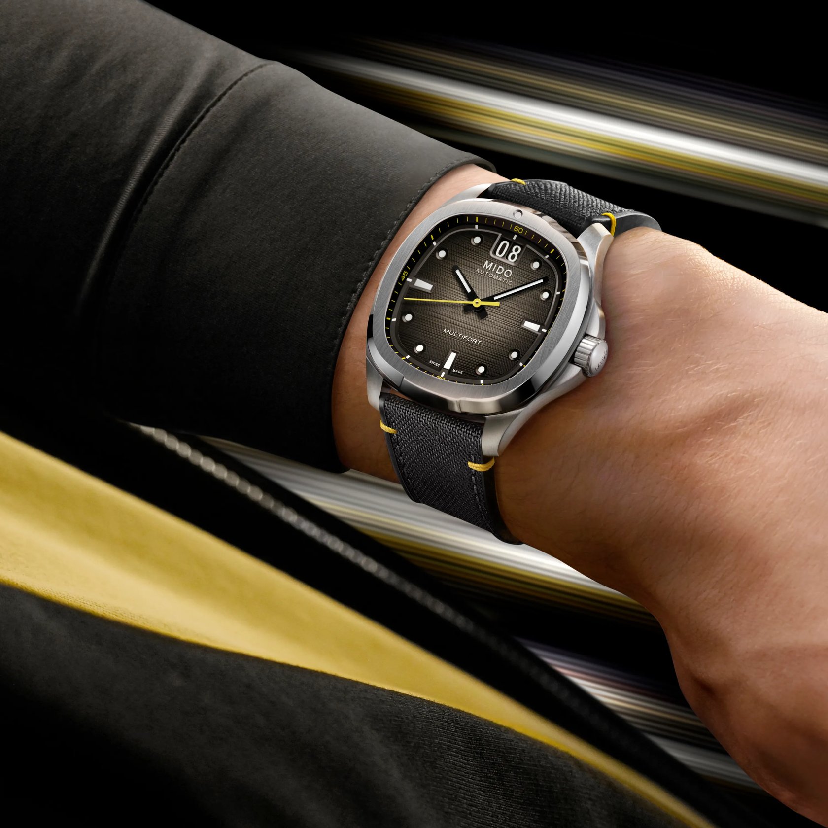 マコ Mido Multifort TV Big Date Grey Gradient M049.526.17.081.01 Brand