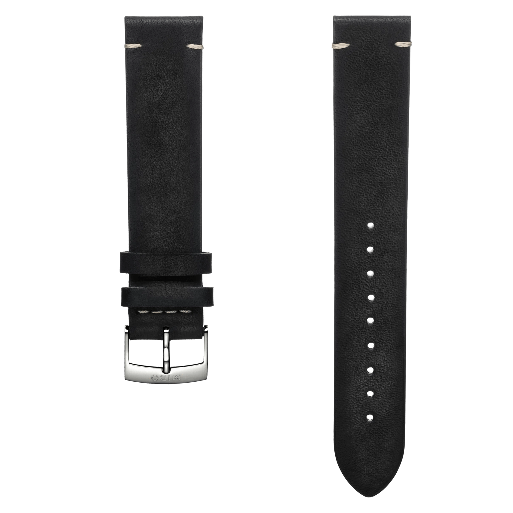 Bracelet cuir noir 19mm