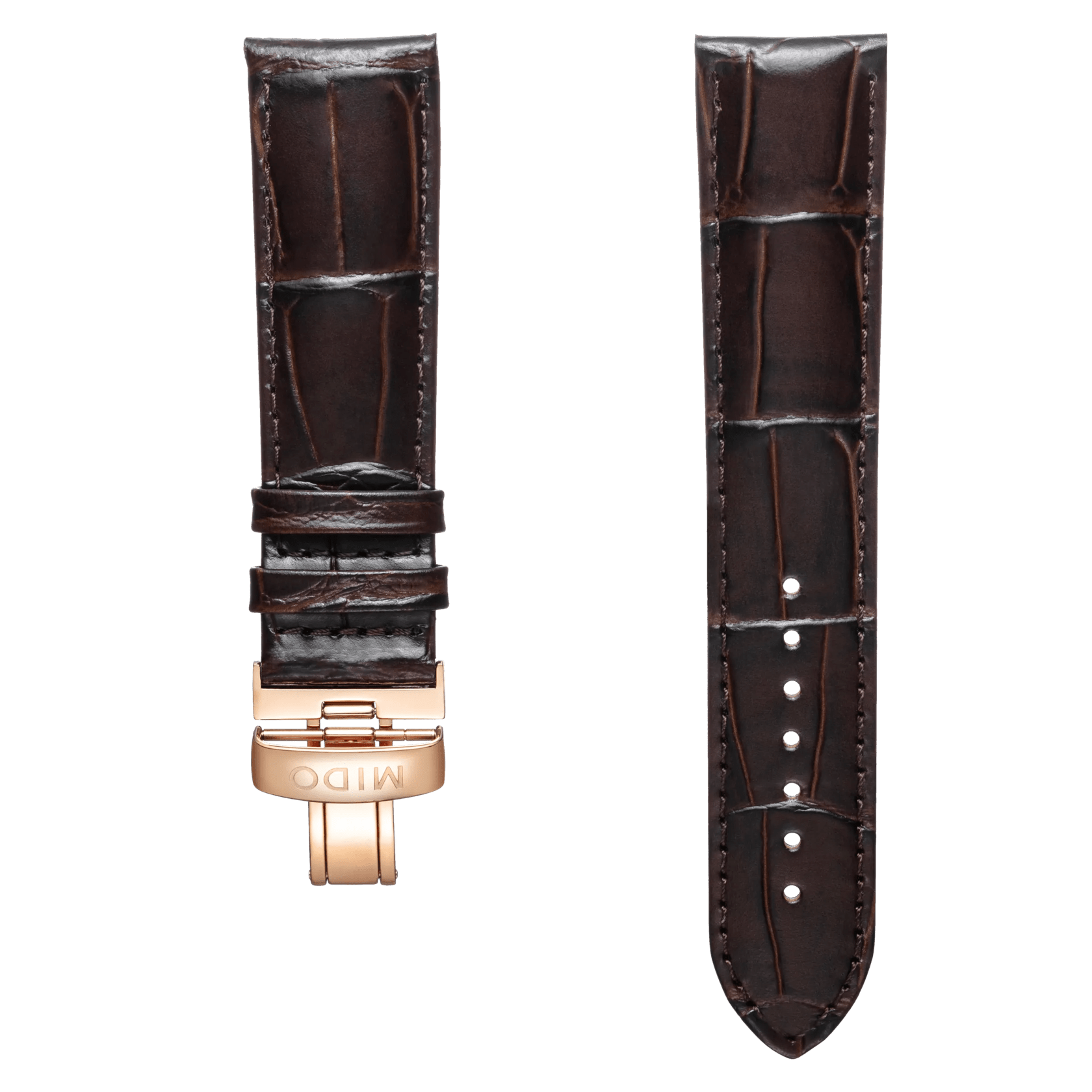 Bracelet cuir marron 22mm