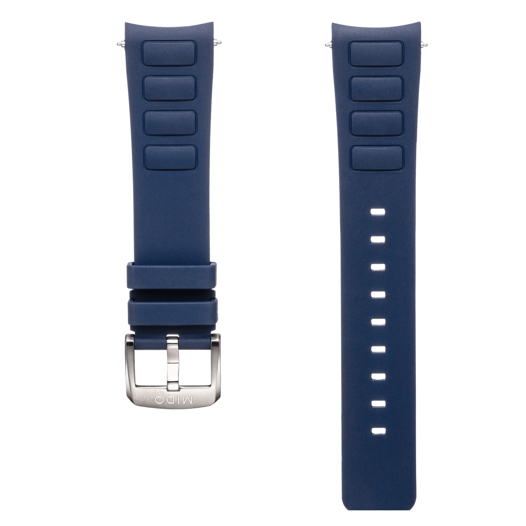 Correa de caucho azul para Multifort TV Big Date 22mm