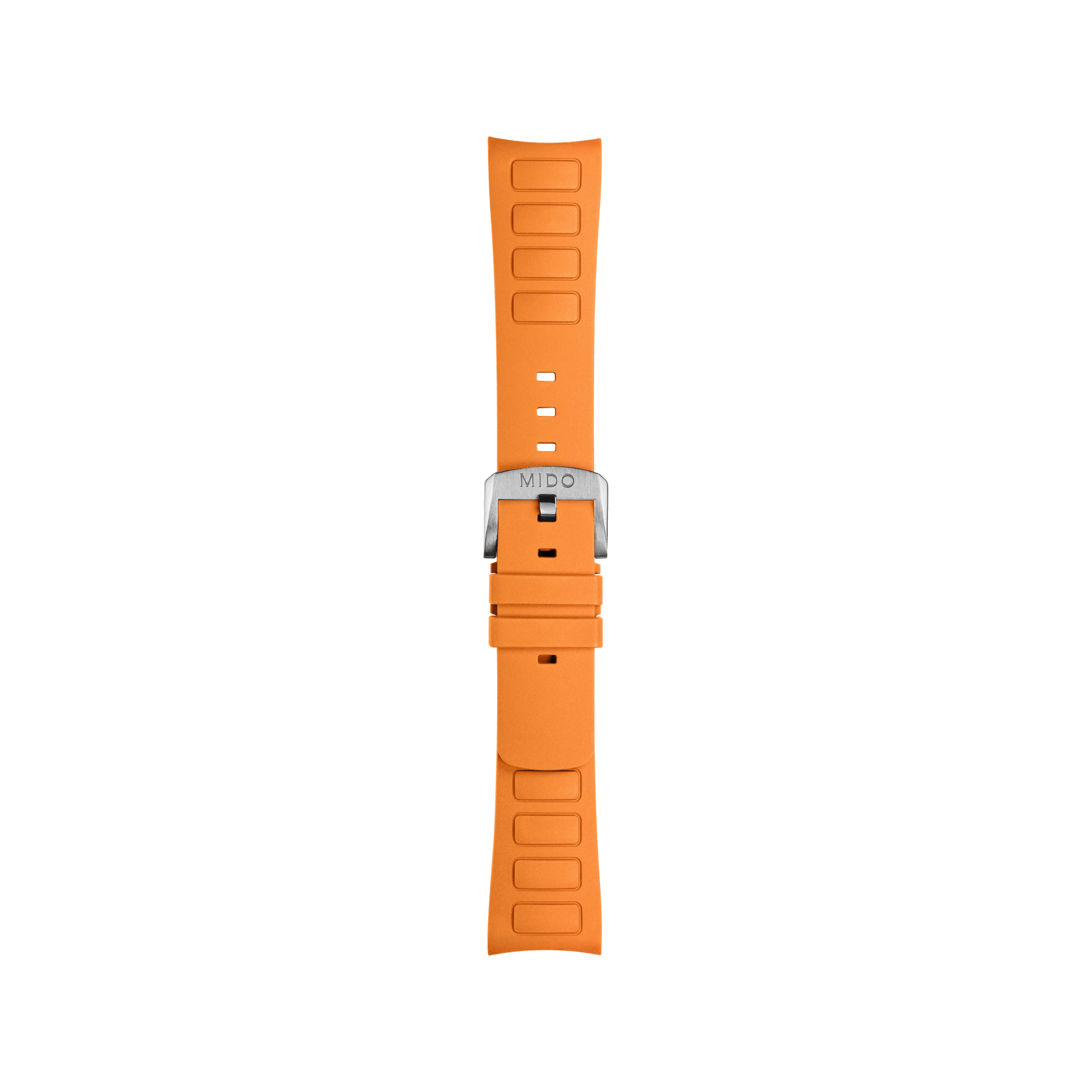 Cinturino Originale MIDO Multifort Pelle Arancione 22 Mm - Nuovo Con Etichette