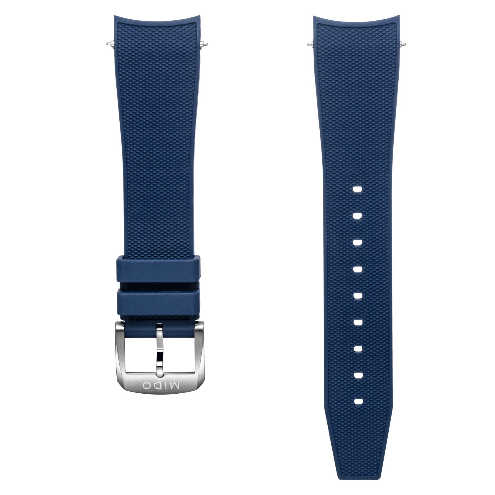 Bracelet caoutchouc bleu foncé 22mm