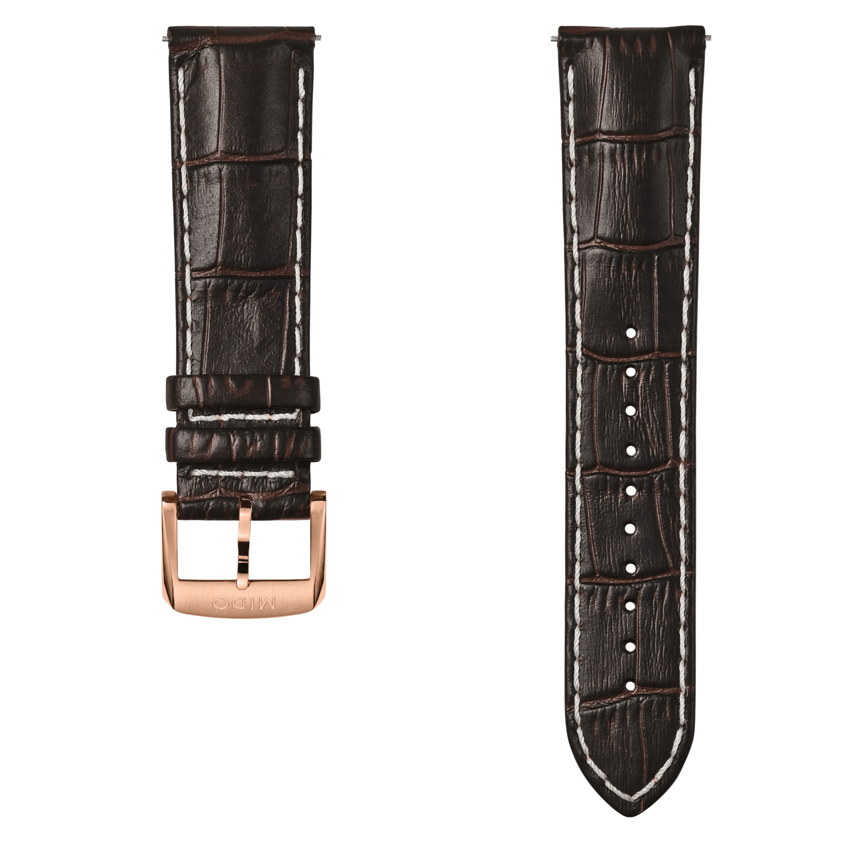 Bracelet cuir marron 22mm