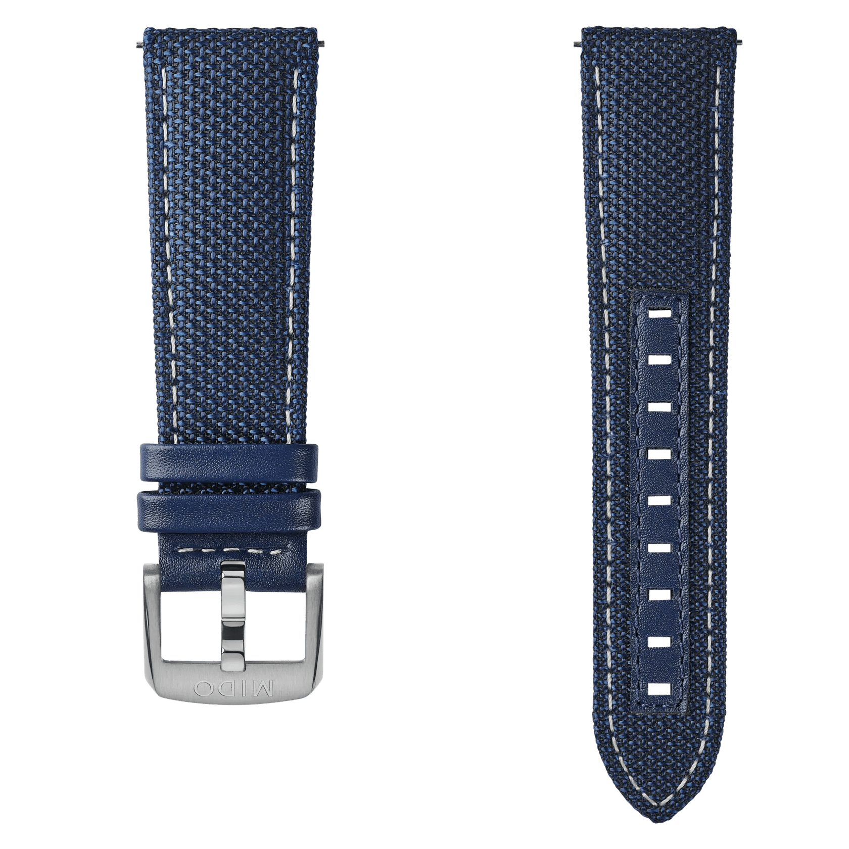 Multifort TV Chronograph blaues Textil-Armband 23mm