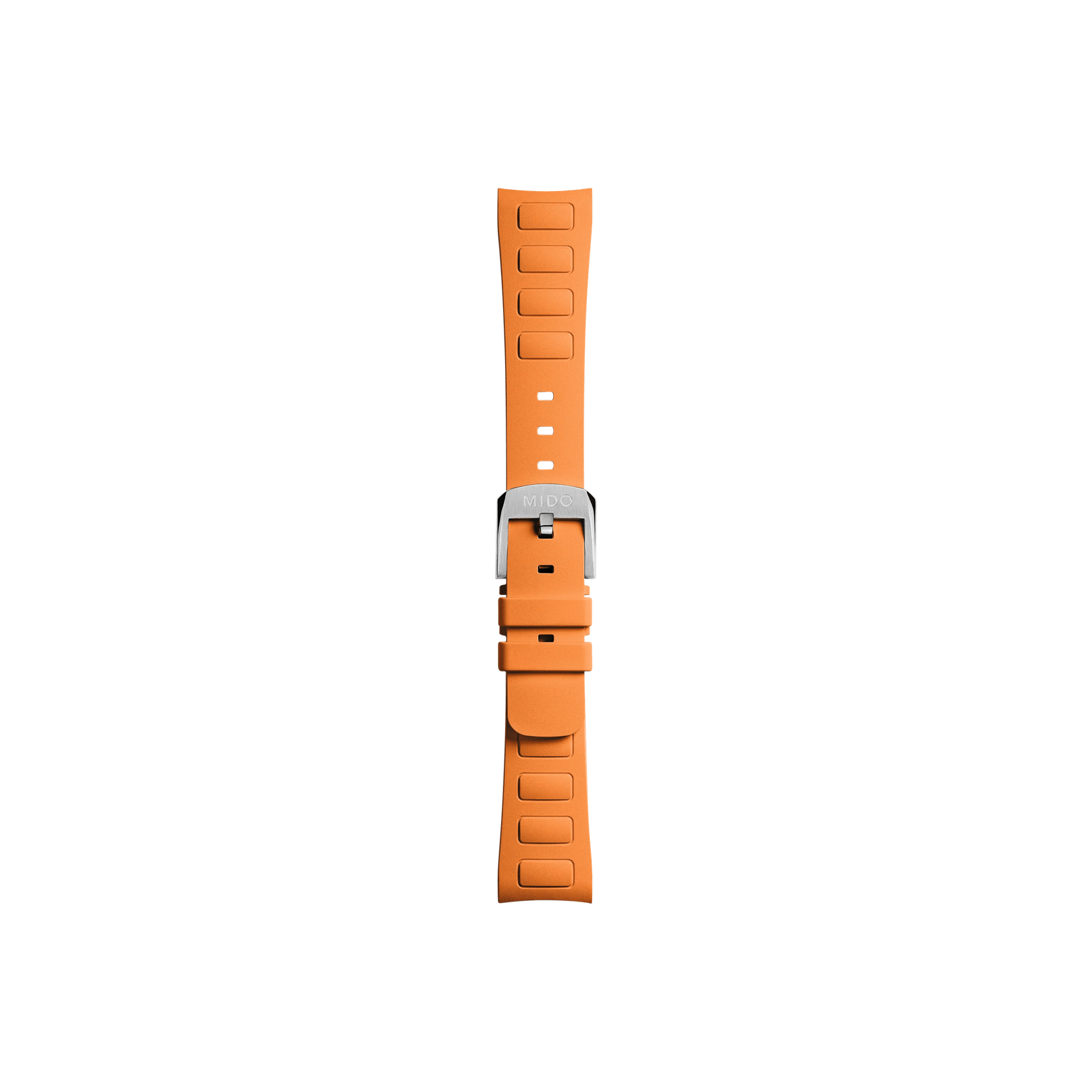 MIDO Multifort TV 35 orange rubber strap 18mm | M852019614 | MIDO