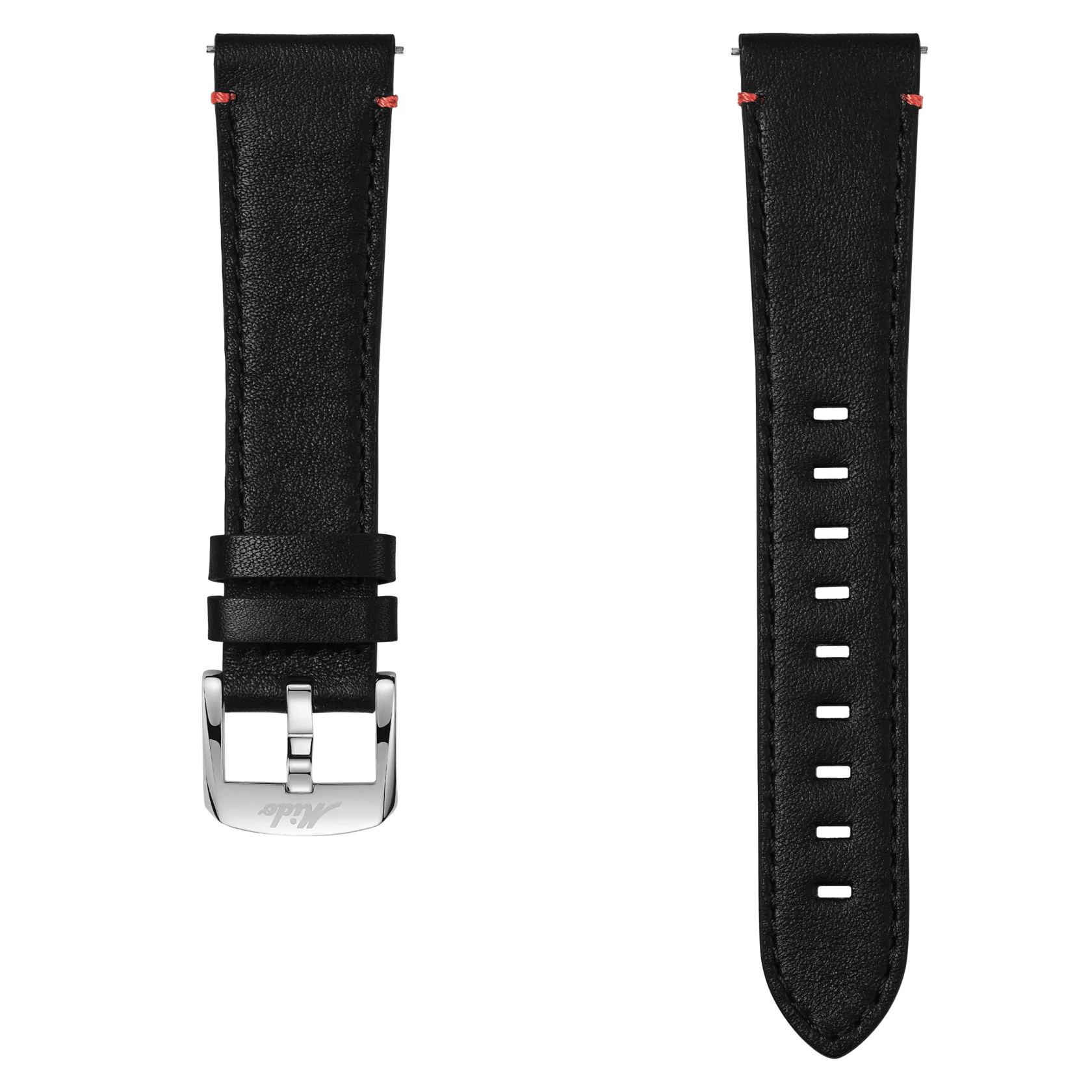 Cinturino in pelle nera 21mm