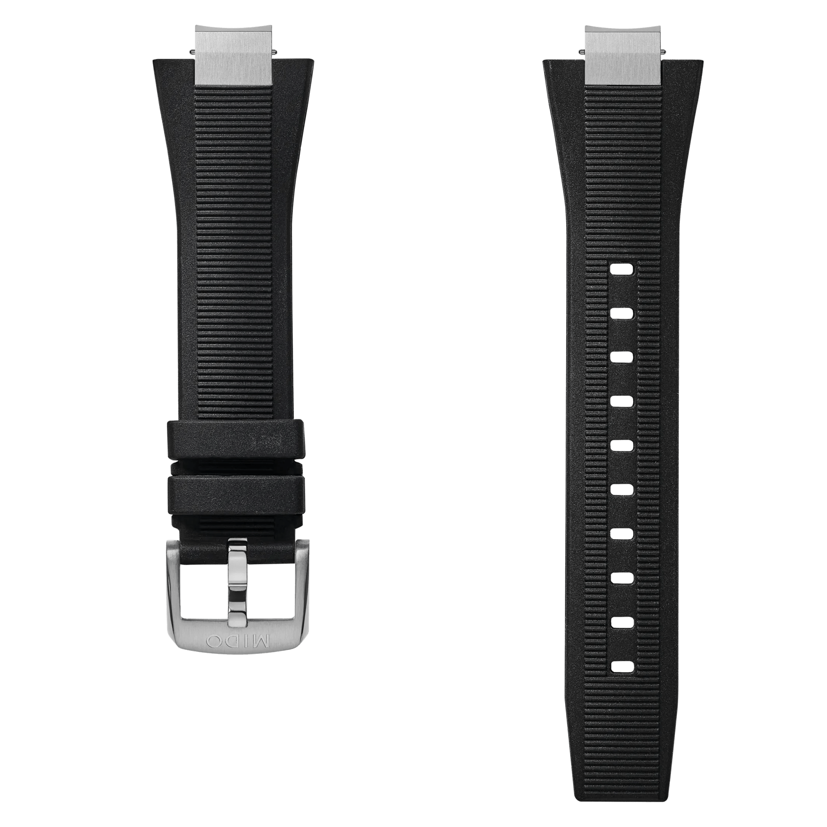 Bracelet Multifort 8 Two Crowns caoutchouc noir 12mm