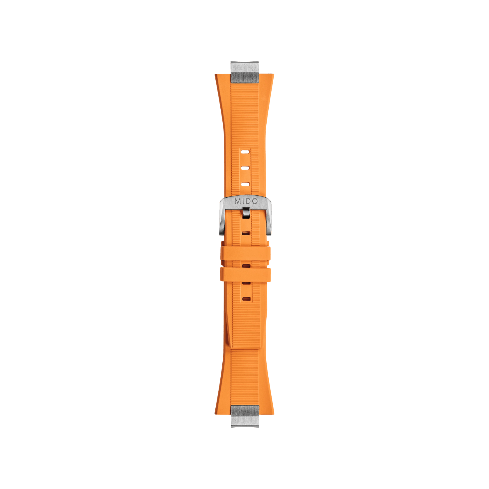 MIDO Multifort 8 Two Crowns orange rubber strap 12mm | M852019672