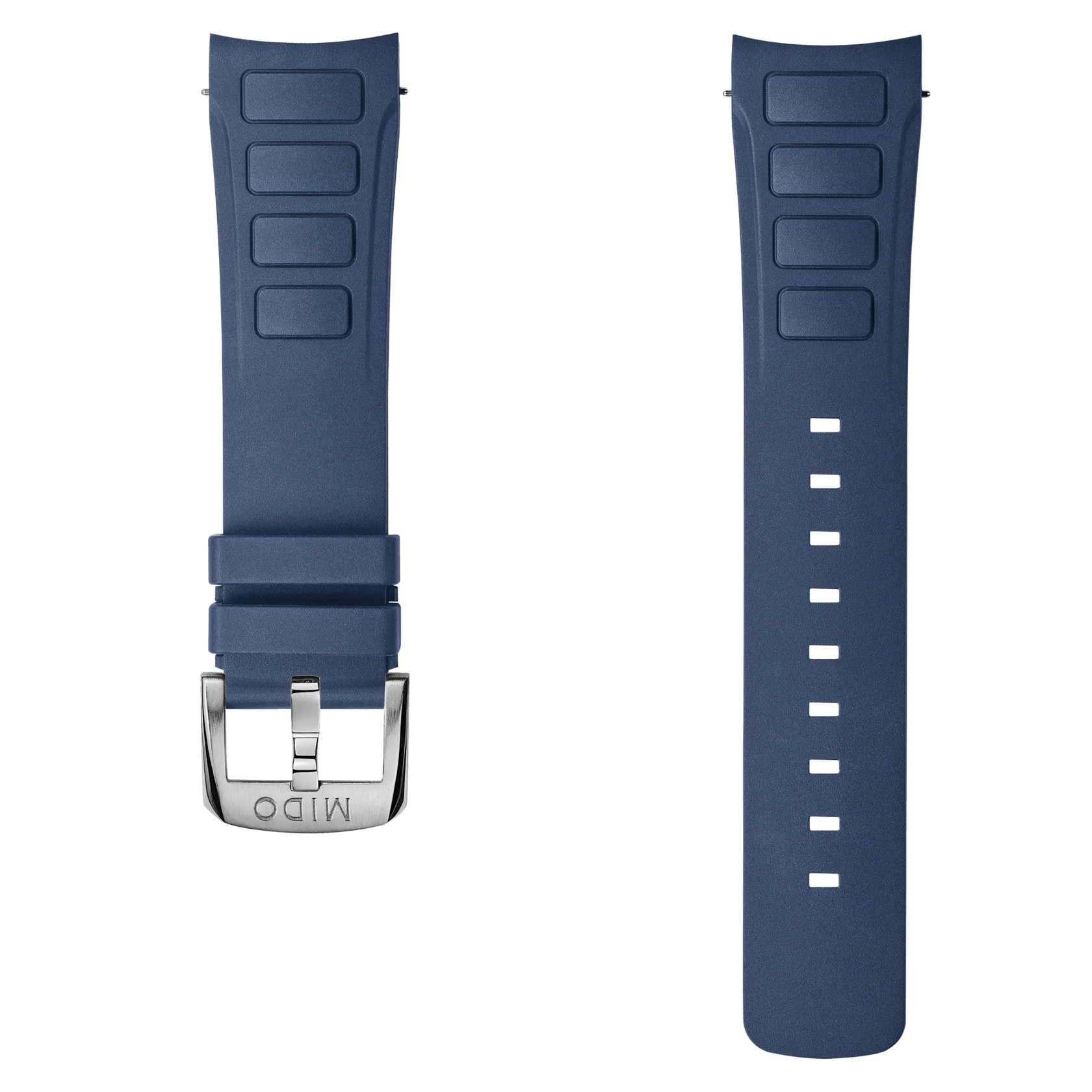 Multifort TV Chronograph blaues Kautschuk-Armband 23mm