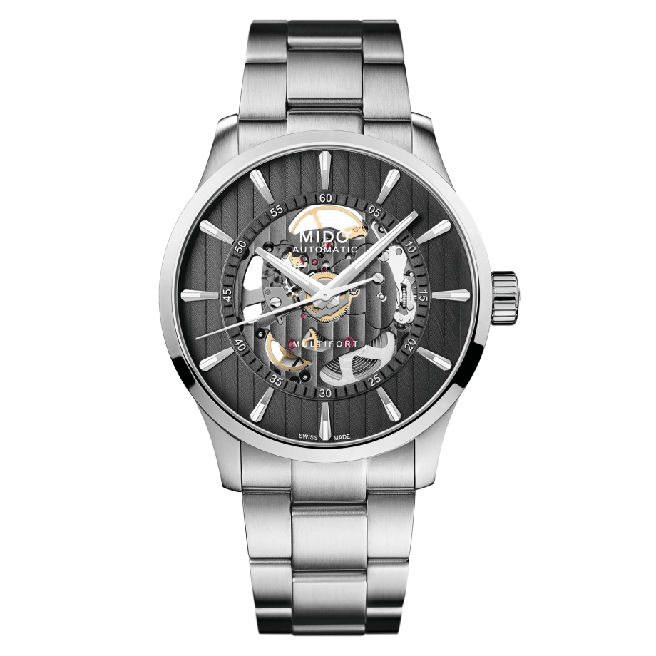 MIDO Multifort Skeleton Vertigo | M0384361106100 | MIDO® Watches