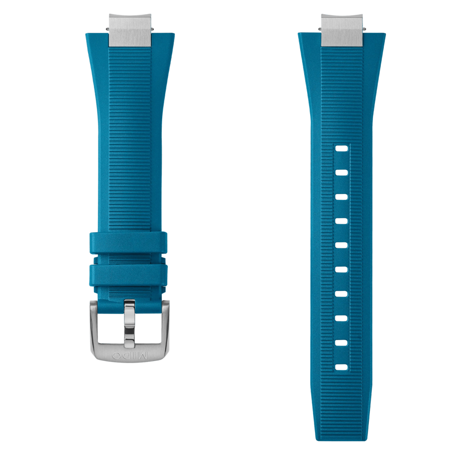 MIDO Multifort 8 blue rubber strap 12mm | M852019984 | MIDO