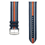 Bracelet en tissu bleu et orange 22mm M852018266