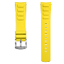 Bracelet Multifort TV Big Date caoutchouc jaune 22mm M852019019