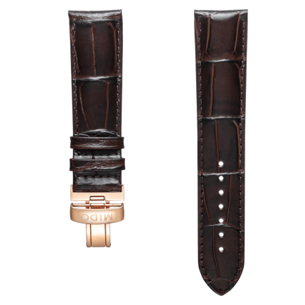 Braunes Leder-Armband 22mm