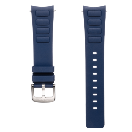 Bracelet Multifort TV Big Date caoutchouc bleu 22mm