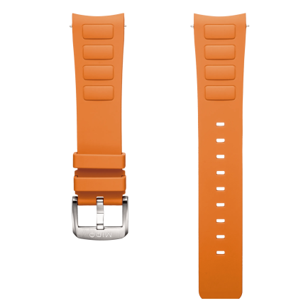 Correa de caucho naranja para Multifort TV Big Date 22mm