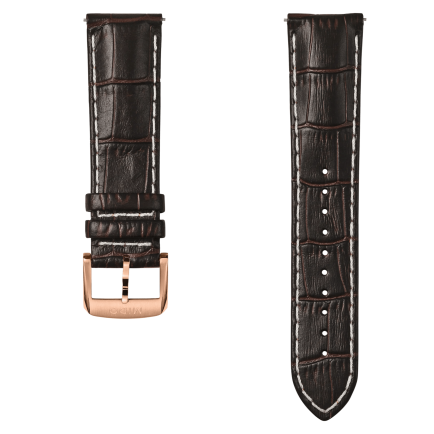 Bracelet cuir marron 22mm