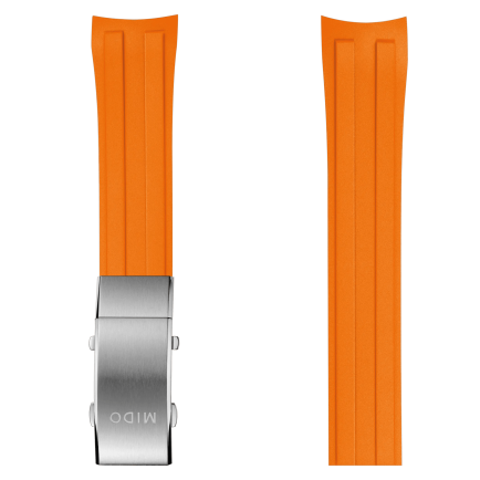 Bracelet Ocean Star 200 caoutchouc orange 21mm