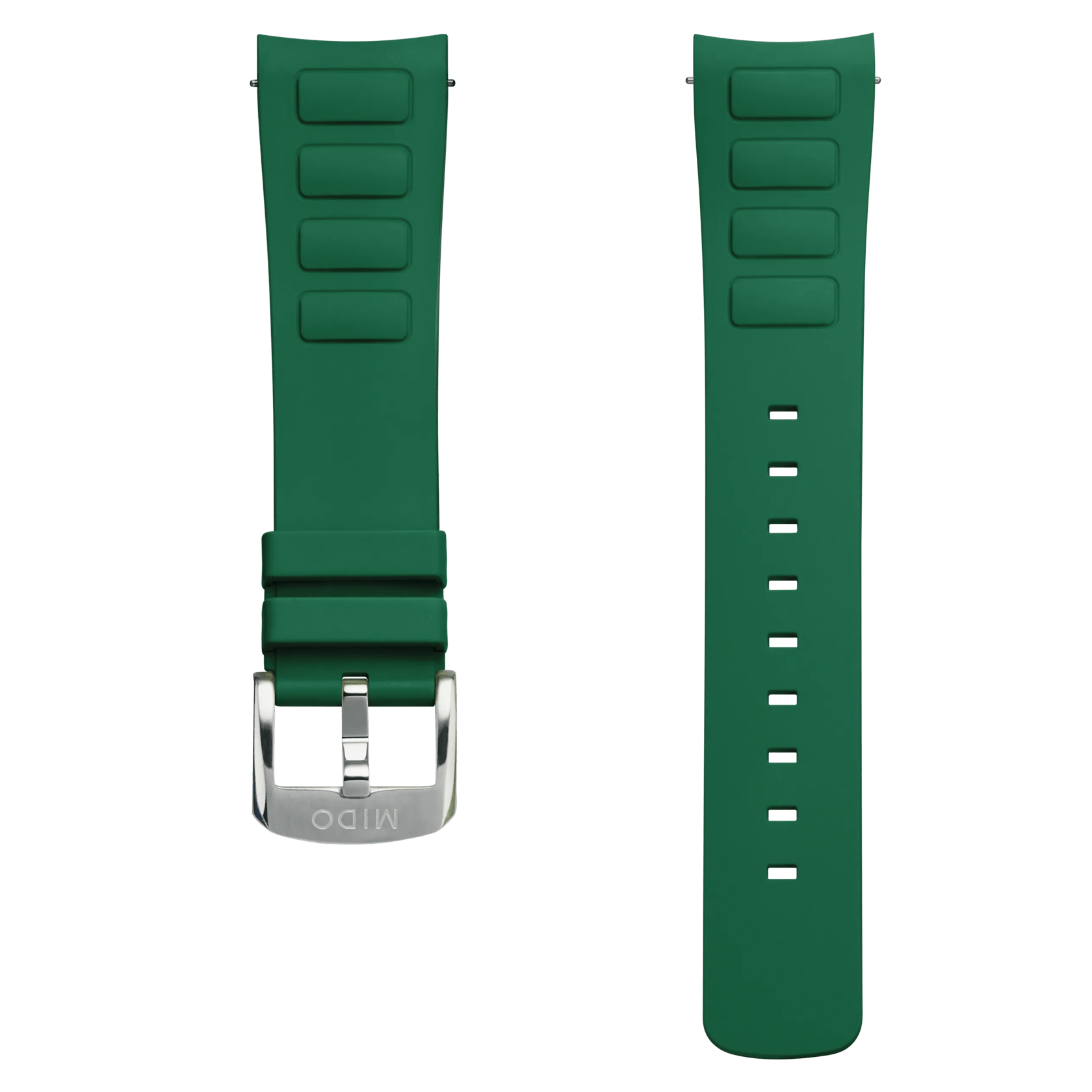 Bracelet Multifort TV Big Date caoutchouc vert 22mm
