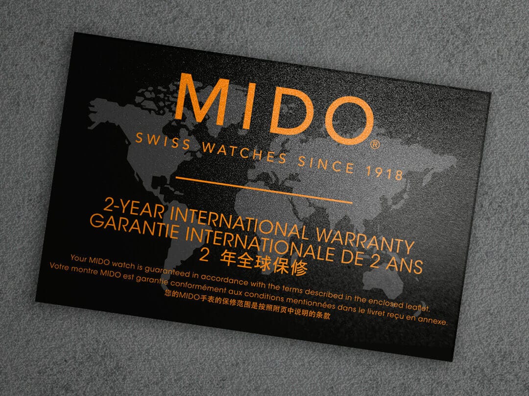 MIDO international warranty