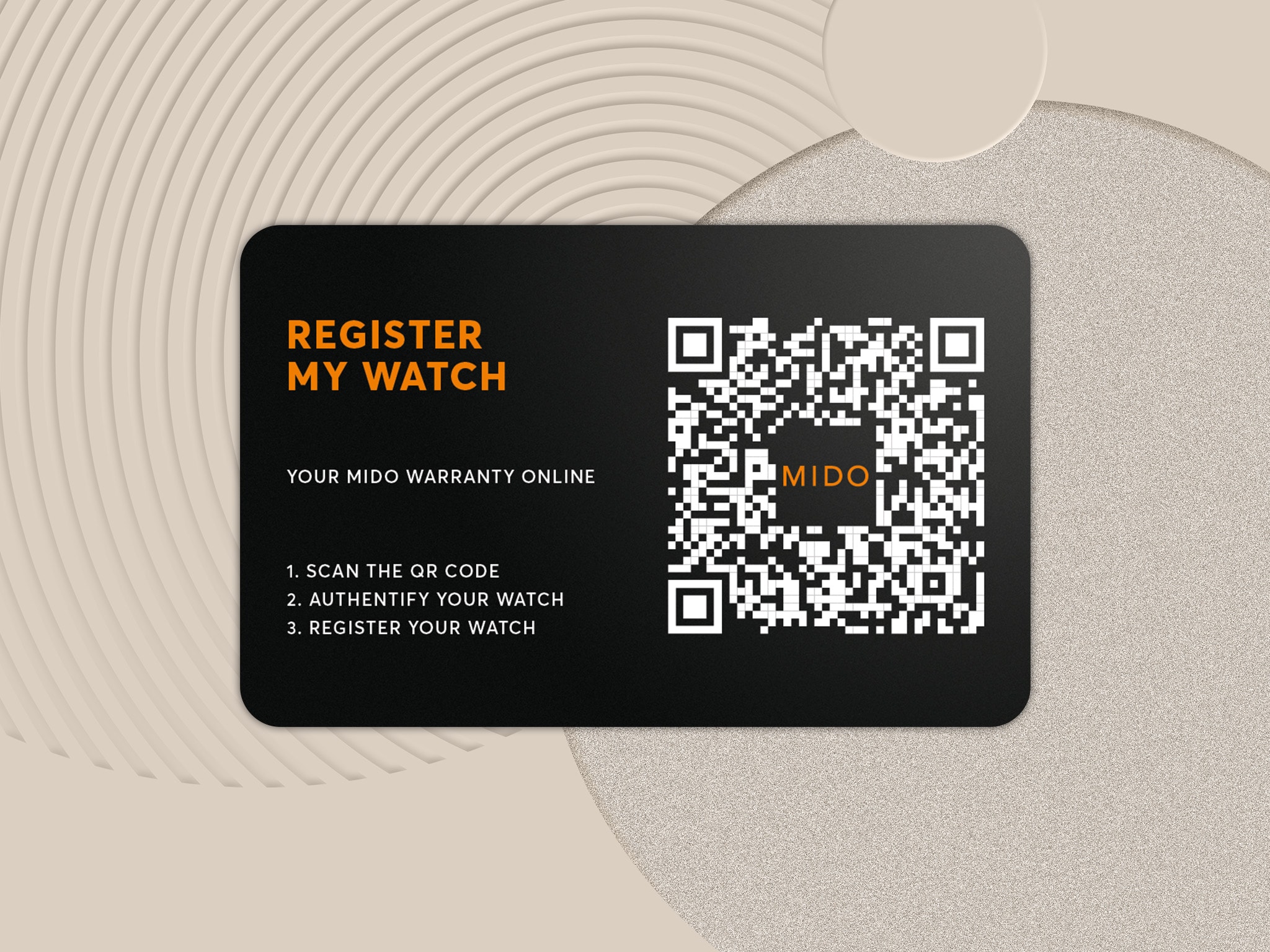 REGISTER YOUR MIDO WATCH ONLINE